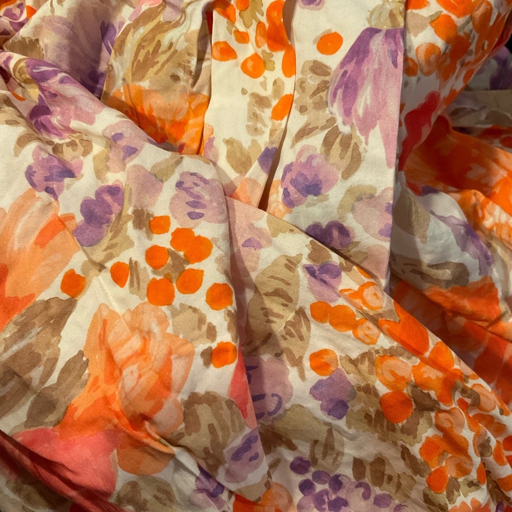 “ZARA” ORANGE FLORAL Crop Top. - Picture 12 of 15